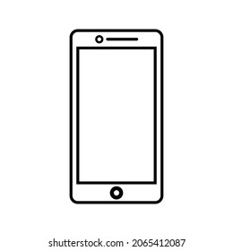 Smartphone-Icon Vektorgrafik. Flachicon Mobiltelefon, Modernes Handy-Symbol auf weißem Hintergrund
