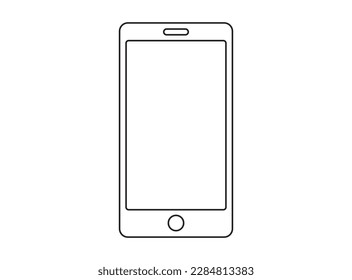 Icono de Smartphone ilustración vectorial diseño plano