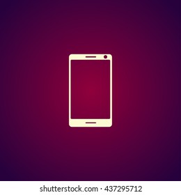 smartphone icon, vector illustration flat EPS 10