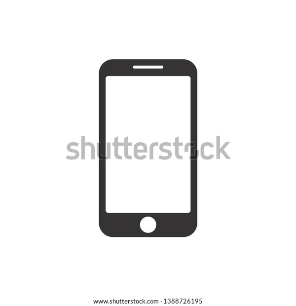 Smartphone Icon Vektorgrafik Flachbild Handy Modernes Handy Symbol Stock Vektorgrafik Lizenzfrei