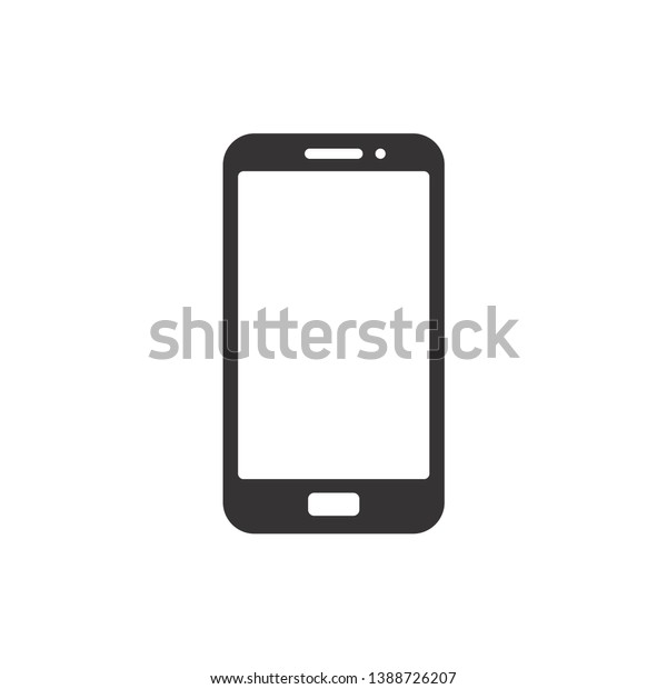 Smartphone Icon Vektorgrafik Flachbild Handy Modernes Handy Symbol Stock Vektorgrafik Lizenzfrei