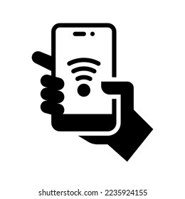 Smartphone icon vector illustration logo template isolated on white background