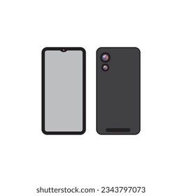 smartphone icon vector illustration logo design
