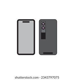 smartphone icon vector illustration logo design