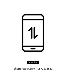 smartphone icon vector illustration simple design