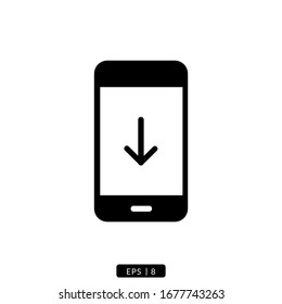 smartphone icon vector illustration simple design