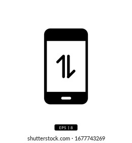 Icono de smartphone ilustración simple diseño