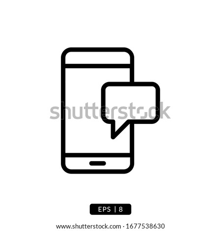 smartphone icon vector illustration simple design