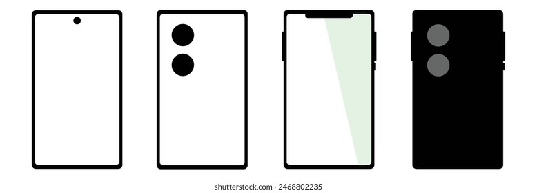 smartphone icon, vector illustration. Smart phone icon set.  Eps10. 