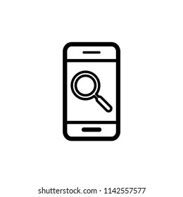 Smartphone icon vector illustration template.