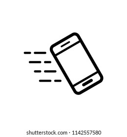 Smartphone icon vector illustration template.