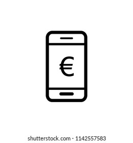 Smartphone icon vector illustration template.