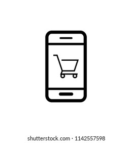 Smartphone icon vector illustration template.
