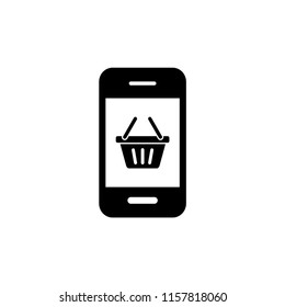 Smartphone icon vector illustration template.