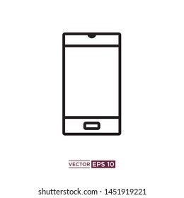 smartphone icon vector illustration template
