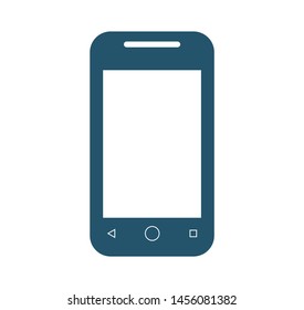 smartphone icon, vector illustration with white background