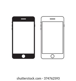 smartphone icon ,vector illustrator