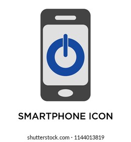 Smartphone icon vector isolated on white background for your web and mobile app design, Smartphone logo concept