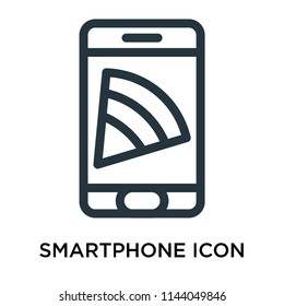 Smartphone icon vector isolated on white background for your web and mobile app design, Smartphone logo concept