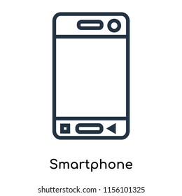 Smartphone icon vector isolated on white background, Smartphone transparent sign , thin symbols or lined elements in outline style