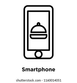 Smartphone icon vector isolated on white background, Smartphone transparent sign , line or linear sign, element design in outline style