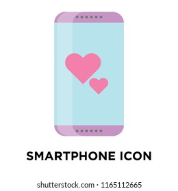 Smartphone icon vector isolated on white background, Smartphone transparent sign , question symbols