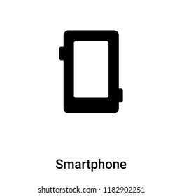 Smartphone icon vector isolated on white background, logo concept of Smartphone sign on transparent background, filled black symbol