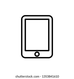 Smartphone icon vector in line  design template