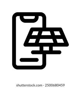 smartphone icon. vector line icon for your website, mobile, presentation, and logo design.