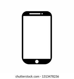 Smartphone icon vector logo black shilouette