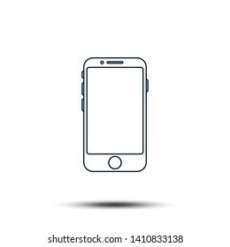 Smartphone Icon Vector Logo Template. Trendy Device Illustration Design.