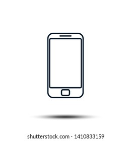 Smartphone Icon Vector Logo Template. Trendy Device Illustration Design.