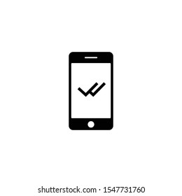 smartphone icon vector logo template design element