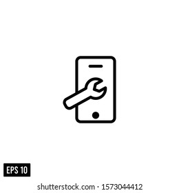 smartphone icon vector logo template