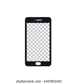 smartphone icon vector, mobile illustration design, smartphone icon isolated.