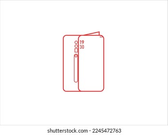 Smartphone icon vector, mobile Illustration. Cellphone frame with blank display isolated templates, phone different angles views. Vector mobile device concept. Vector illustration EPS10