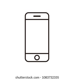 smartphone icon vector. mobile phone smartphone device gadget