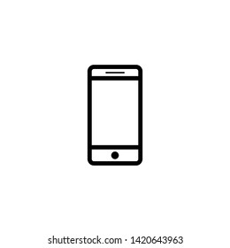 Smartphone icon vector. mobile phone smartphone device gadget