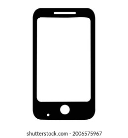 smartphone icon vector. mobile phone symbol vector