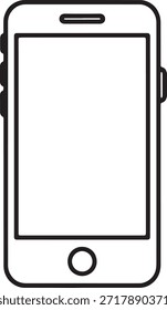 Icono de teléfono inteligente Vector Pantalla de teléfono móvil Mockup Dispositivo de Tecnología Pantalla de interfaz Logotipo Signo de símbolo Ilustración de comunicación digital