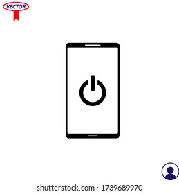 Smartphone icon vector, mobile, sign
