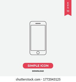 Smartphone icon vector. Mobile sign