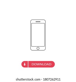 Vector de iconos de Smartphone. Firma móvil