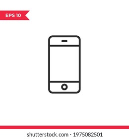 Smartphone icon vector. Mobile sign