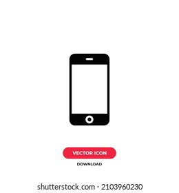 Smartphone icon vector. Mobile sign