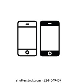 Smartphone-Icon-Vektorgrafik. Mobiles Zeichen
