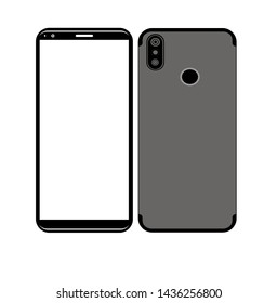 smartphone icon vector, modern design.