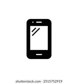 Smartphone Icon Vector - Símbolo de teléfono móvil moderno para App, Sitios web e interfaces digitales - Ilustración de teléfono celular minimalista, dispositivo de comunicación, Tecnología, interfaz de usuario
