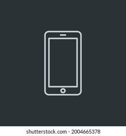Vector de icono de Smartphone en fondo negro