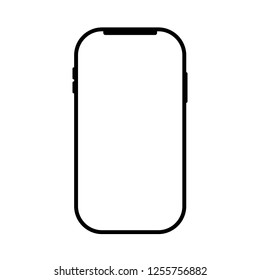Smartphone icon vector on white background. Vector illustration EPS10.